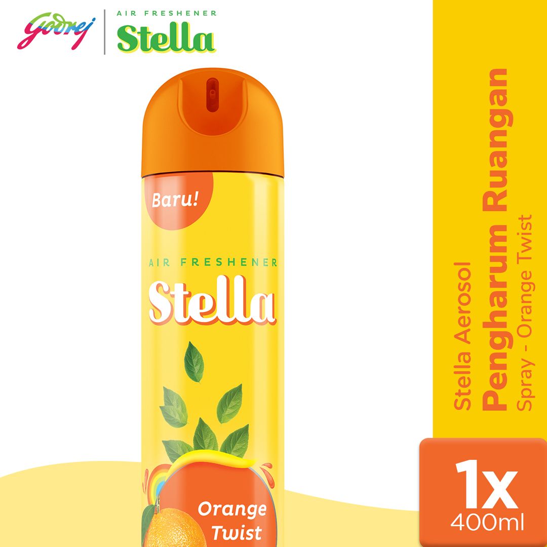 Stella Aerosol Orange 400ml - Pengharum Ruangan - 1