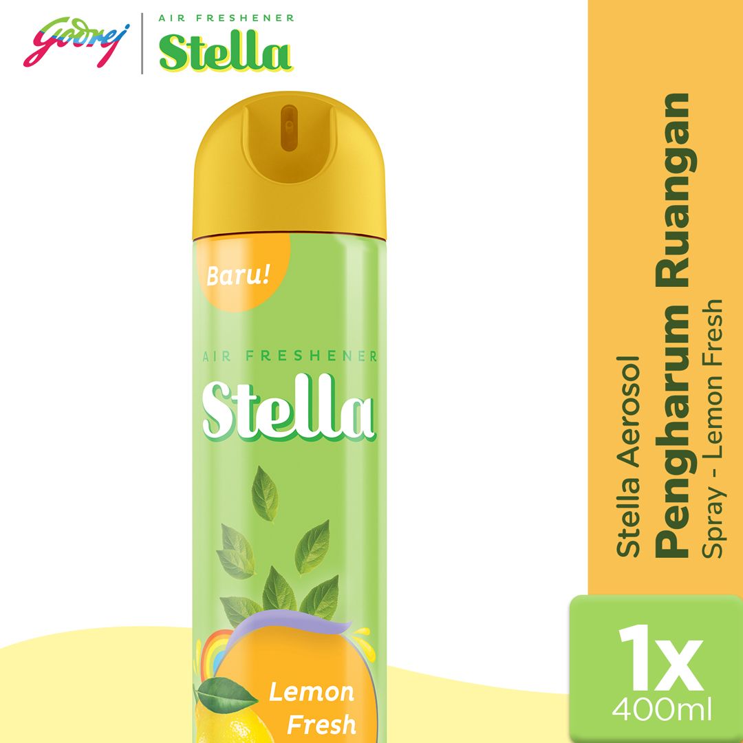 Stella Aerosol Lemon 400ml - Pengharum Ruangan - 1