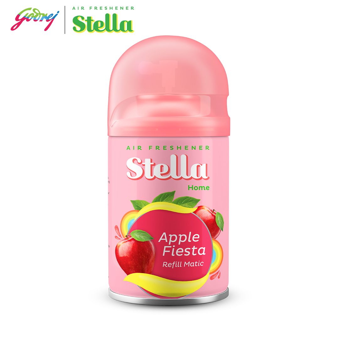 Stella Matic Refill Apple Fiesta 225ml Multipack - Refill Pengharum Ruangan Otomatis - 3
