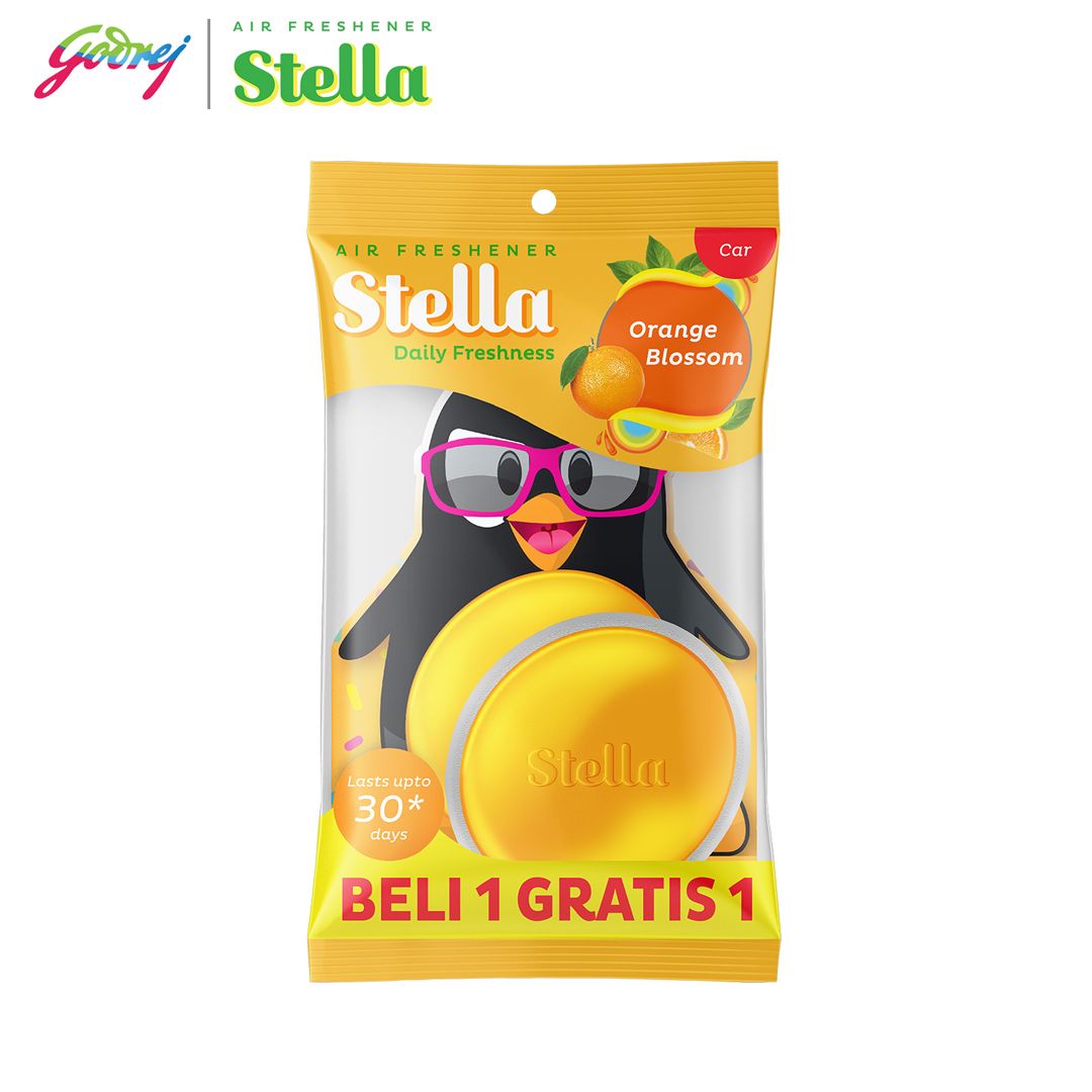 Stella Daily Freshness Car Orange Blossom Beli 1 Gratis 1 - Pengharum Mobil - 2