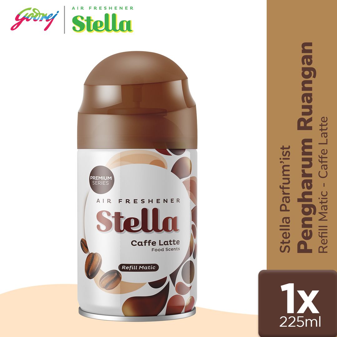 Stella Matic Parfumist Caffe Latte Refill 225ml Multipack - Pengharum Ruangan Otomatis - 1