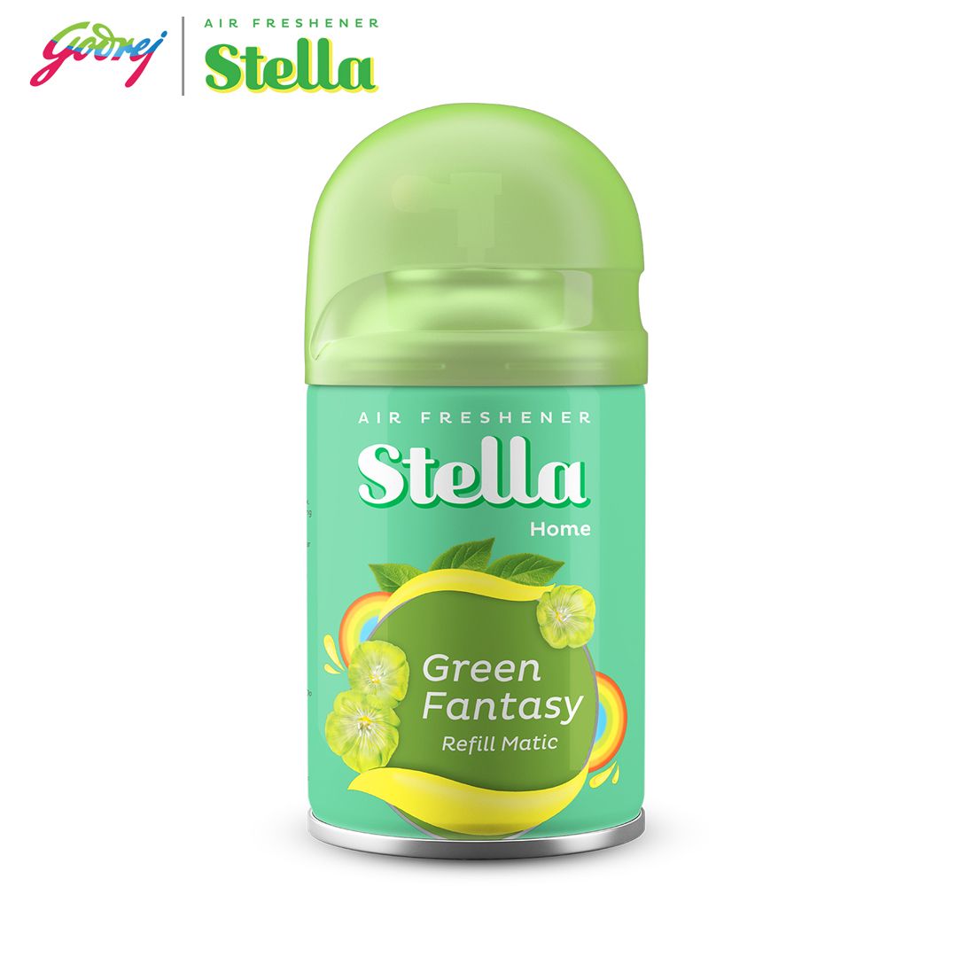 Stella Matic Refill Green Fantasy 225ml Multipack - Refill Pengharum Ruangan Otomatis - 3
