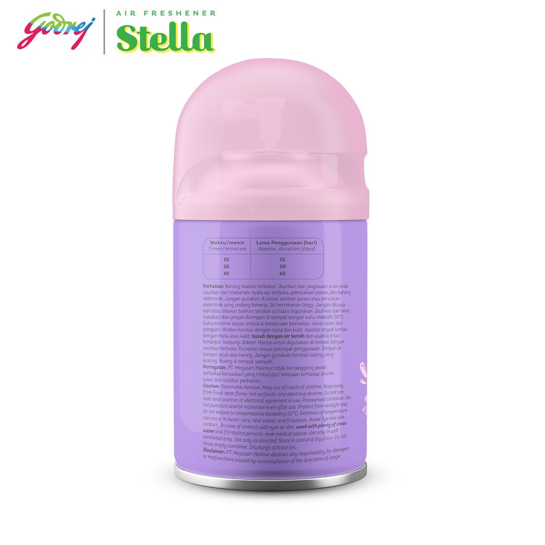 Stella Matic Refill Wild Flower 225ml - Refill Pengharum Ruangan Otomatis - 3