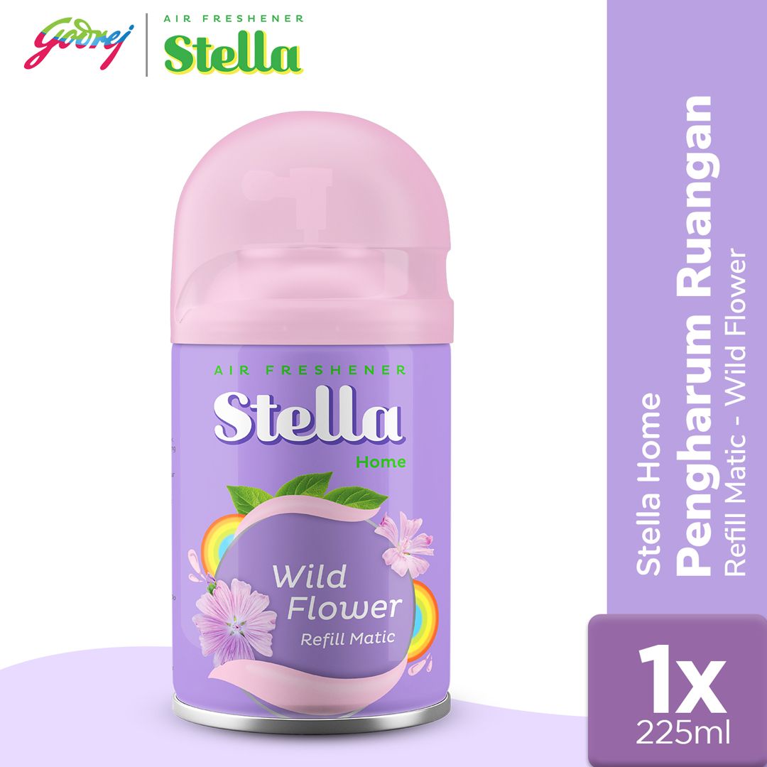 Stella Matic Refill Wild Flower 225ml - Refill Pengharum Ruangan Otomatis - 1