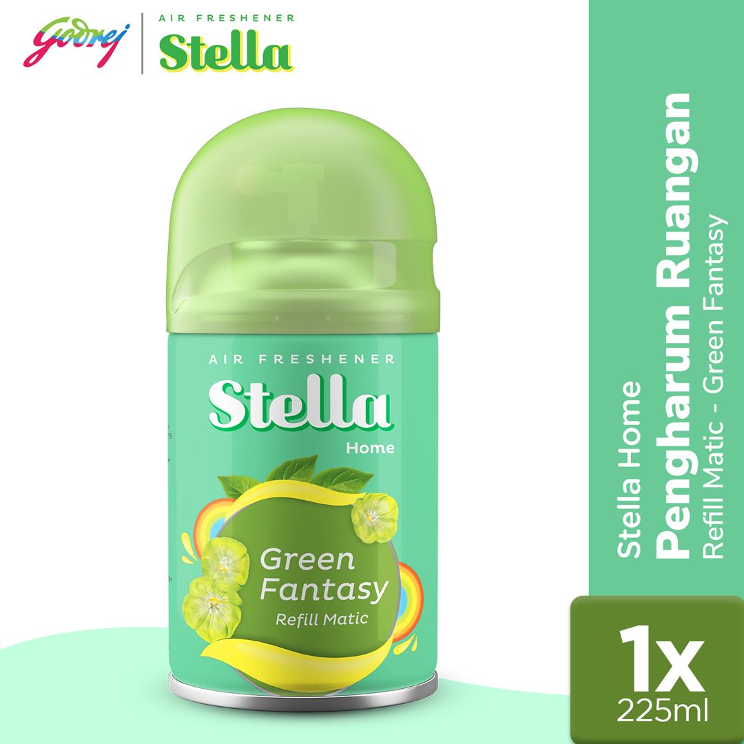 Stella Matic Refill green Fantasy 225ml - Refill Pengharum Ruangan Otomatis - 1
