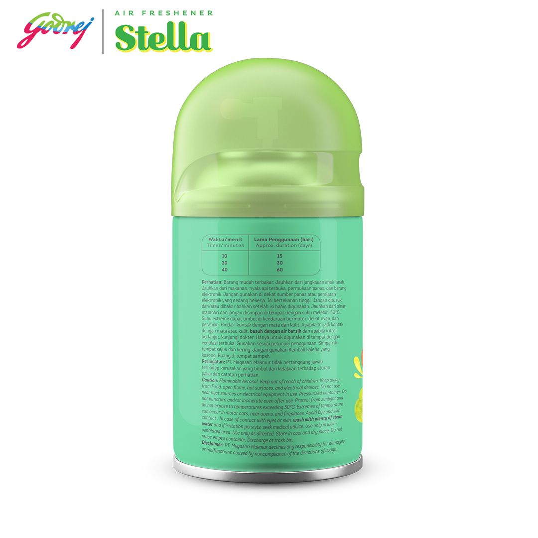 Stella Matic Refill green Fantasy 225ml - Refill Pengharum Ruangan Otomatis - 3