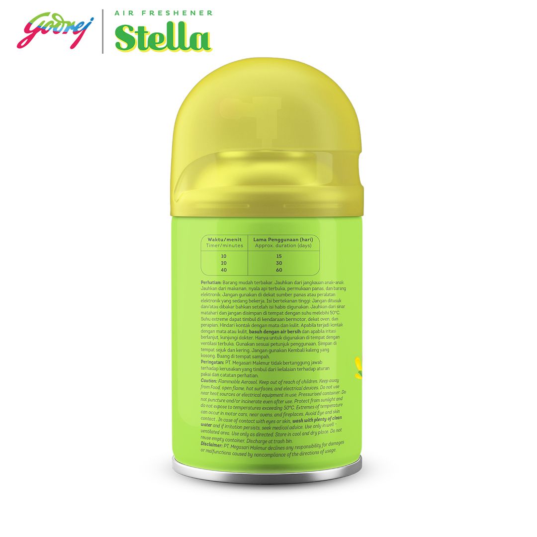 Stella Matic Refill Lemon Fresh 225ml - Refill Pengharum Ruangan Otomatis - 3