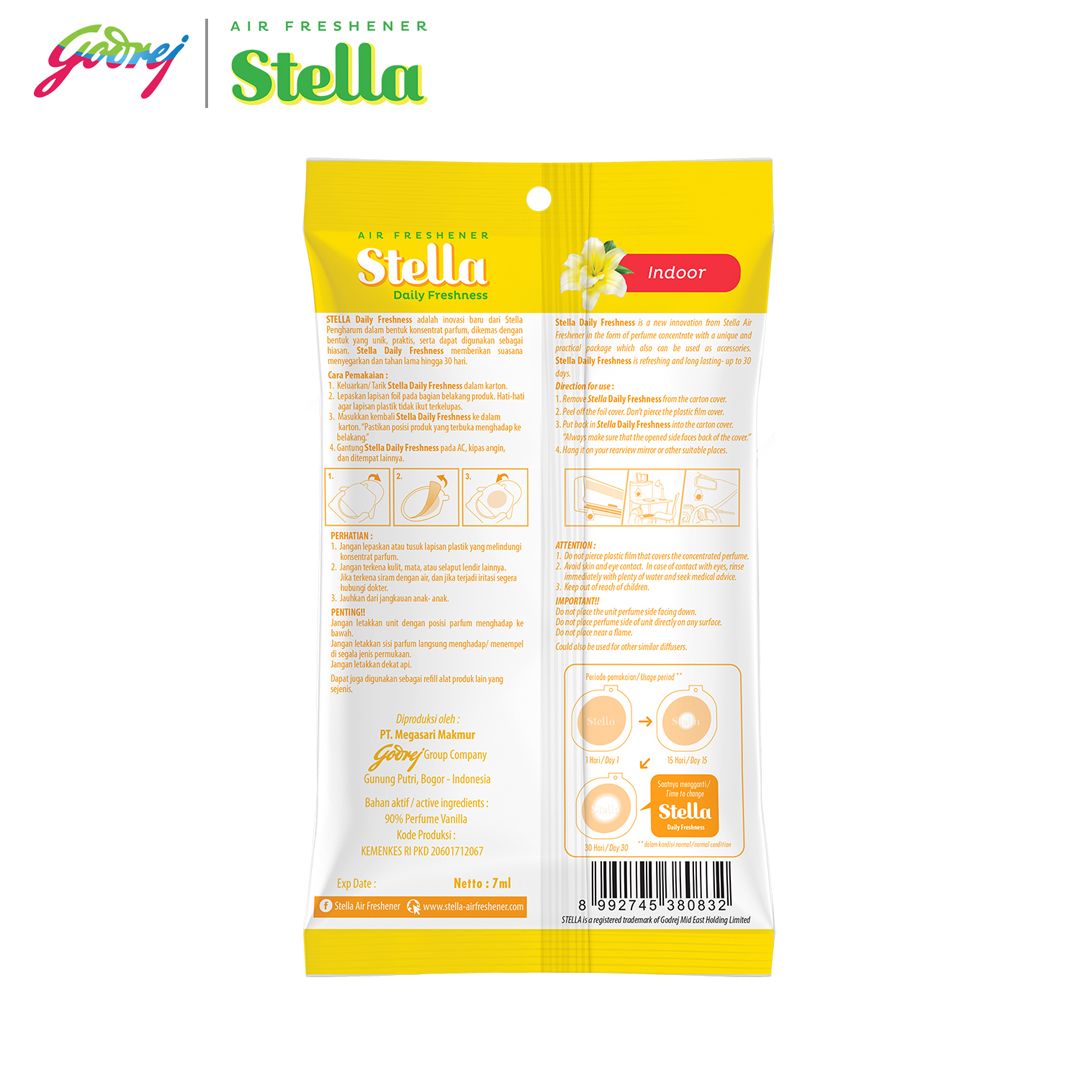 Stella Daily Freshness Indoor Vanilla 7ml - Pengharum Ruangan - 3