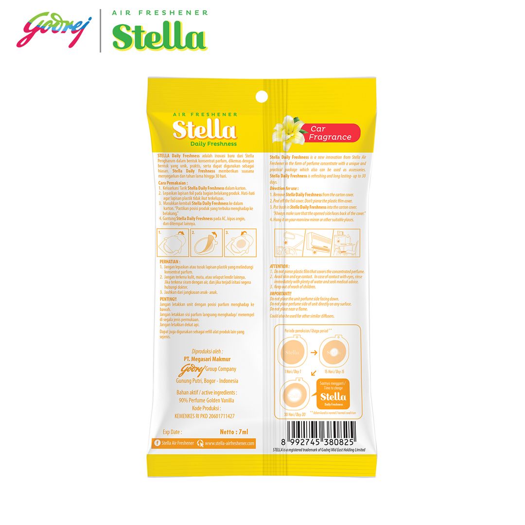 Stella Daily Freshness Golden Vanilla 7ml - Pengharum Ruangan - 3