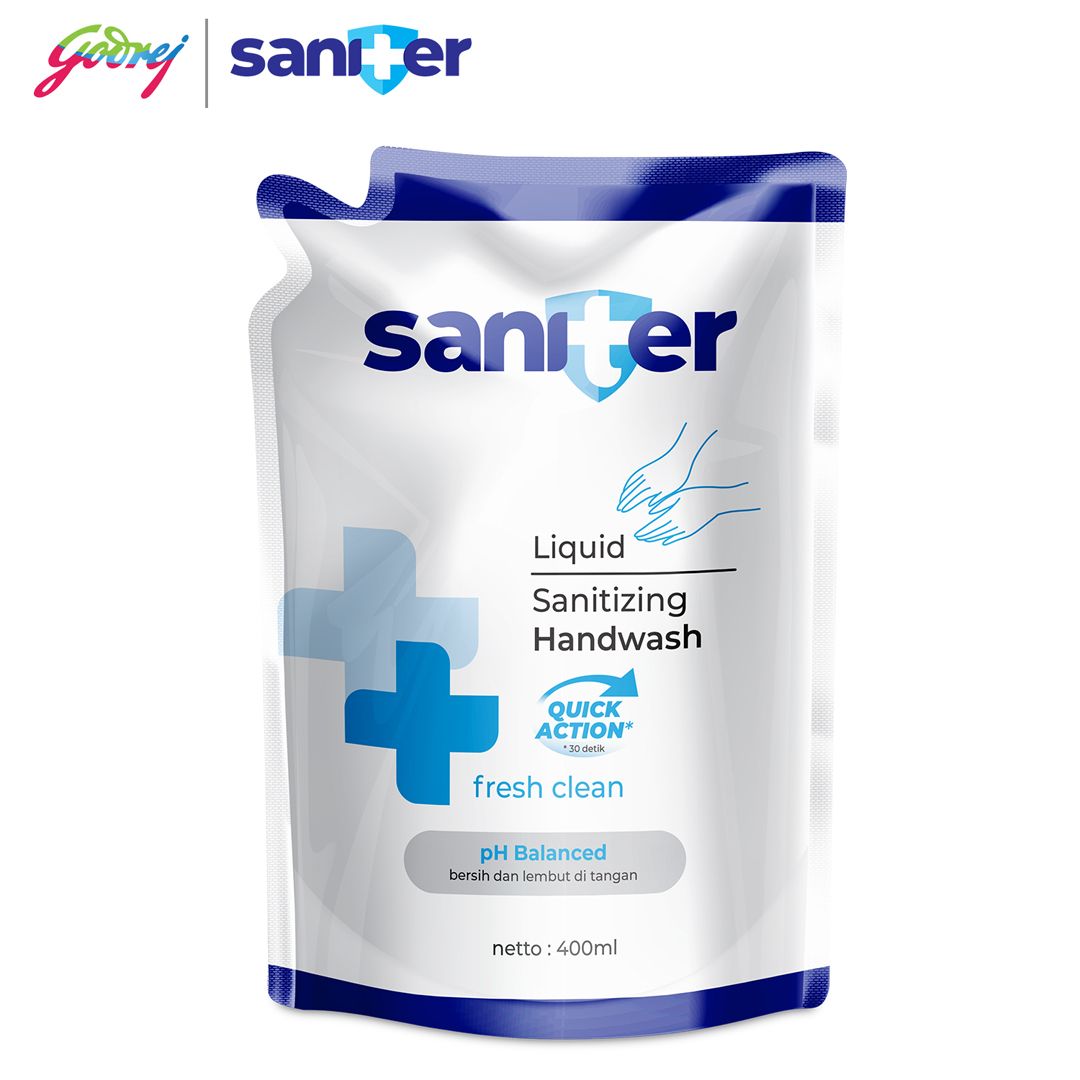 Saniter Handwash Pouch 400ml - Sabun Cuci Tangan - 2