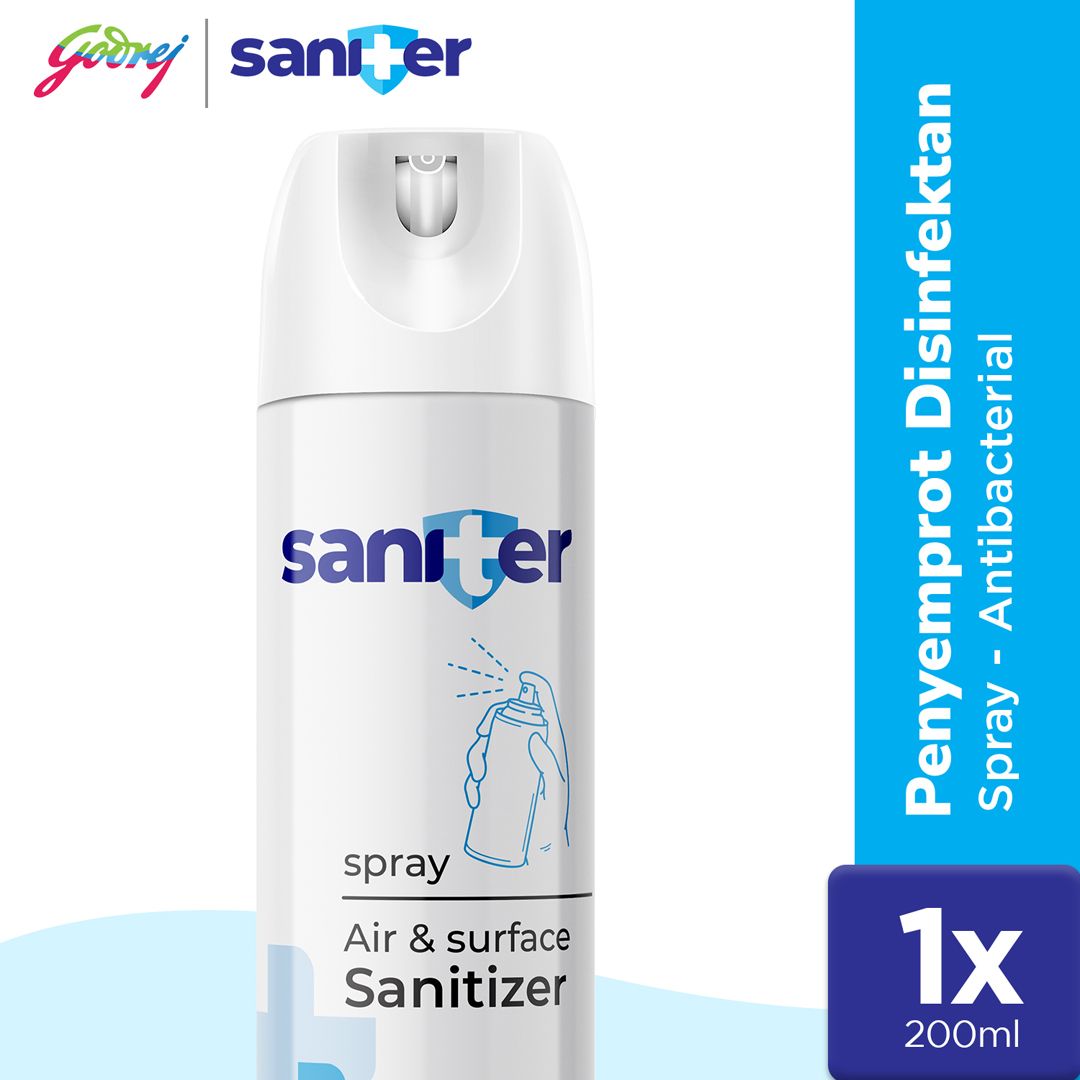 Saniter Air Sanitizer Aerosol 200ml - Penyemprot Disinfektan - 1