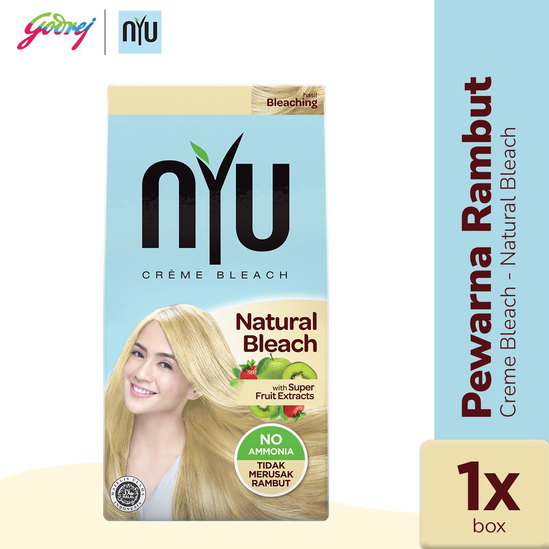 NYU Creme Hair Colour Natural Bleach - Bleaching Rambut - 1
