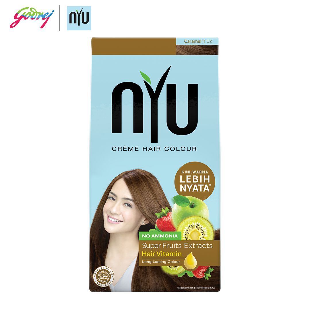 NYU Creme Hair Colour Caramel - Pewarna Rambut - 2