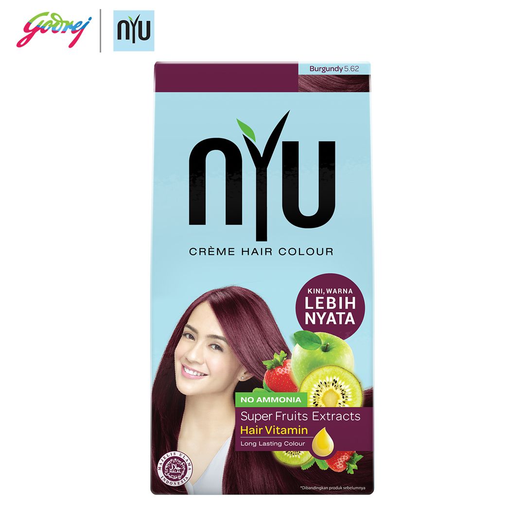 NYU Creme Hair Colour Burgundy - Pewarna Rambut - 2
