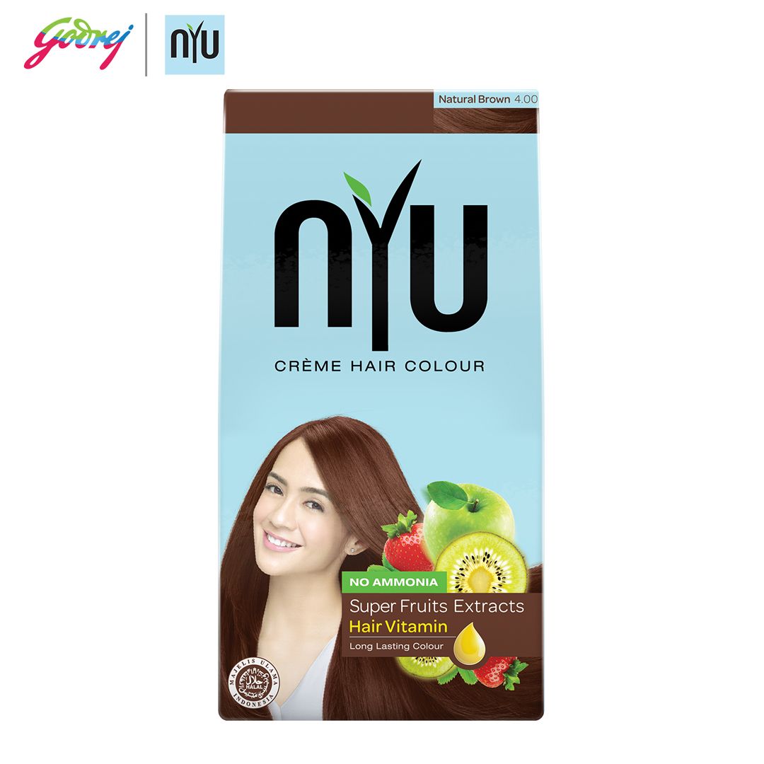 NYU Creme Hair Colour Natural Brown - Pewarna Rambut - 2