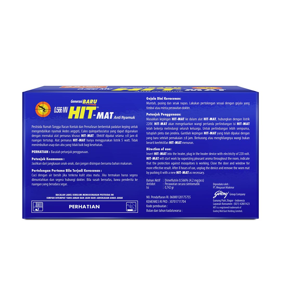 Hit Mat Classic 48+6's - Obat Nyamuk Elektrik - Bunuh Nyamuk Penyebab Demam Berdarah (DBD) - 3