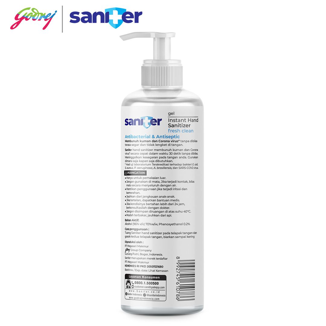 Saniter Hand Sanitizer Gel 230ml - 3
