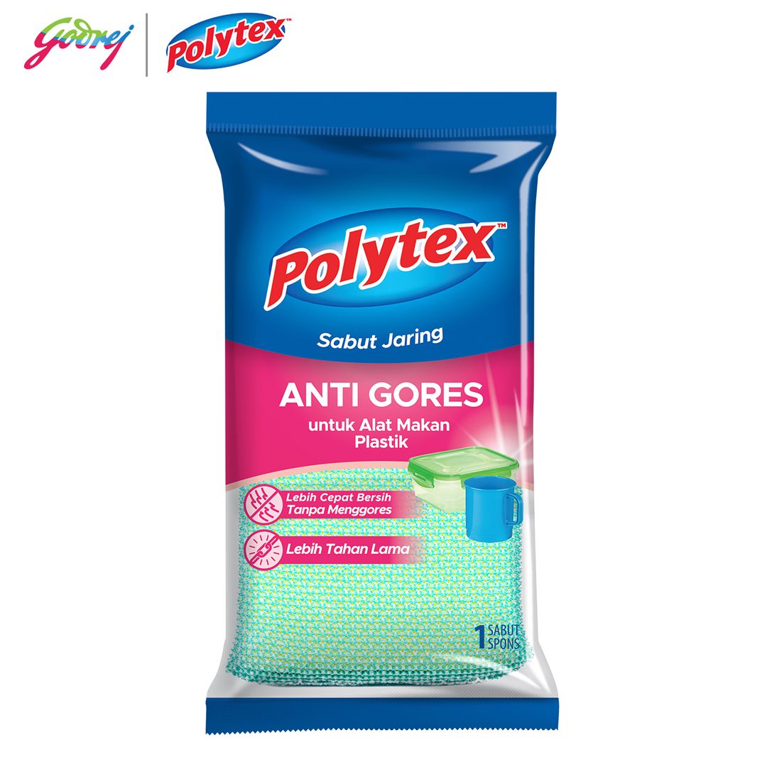 Polytex Sabut Jaring Anti Gores untuk Alat Makan Plastik - 2