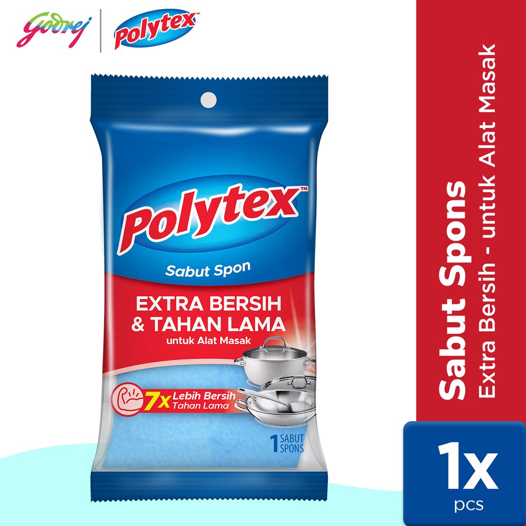 Polytex Sabut Spon Extra Bersih & Tahan Lama - 1