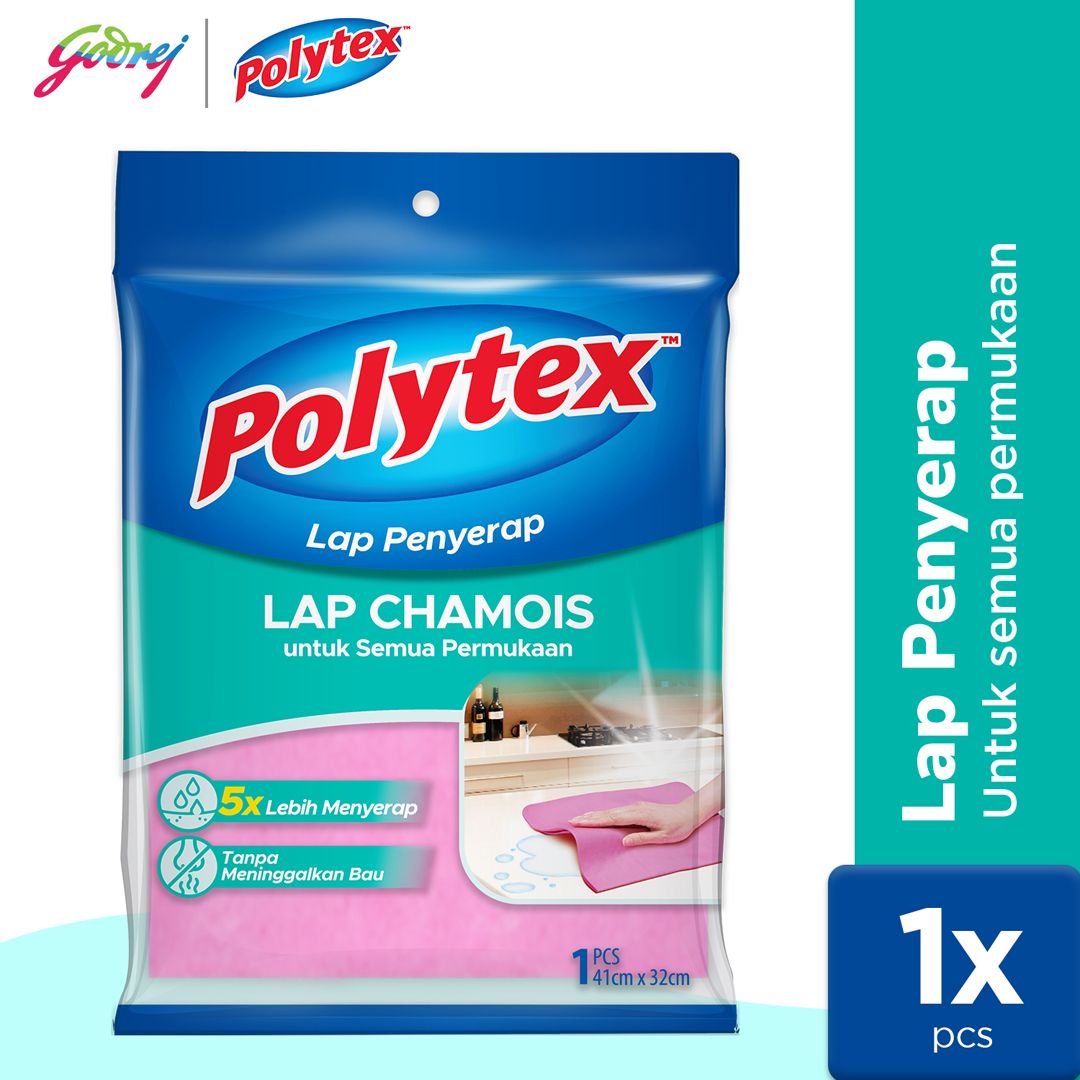 Polytex Lap Penyerap Lap Chamois untuk Semua Permukaan - 1
