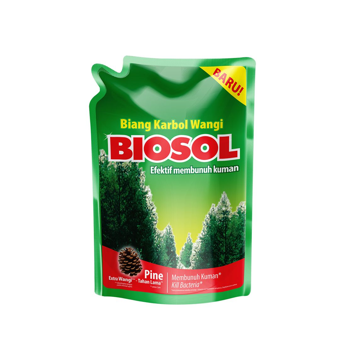Biosol Karbol Wangi Pouch 400ml - Pembersih Lantai - 2