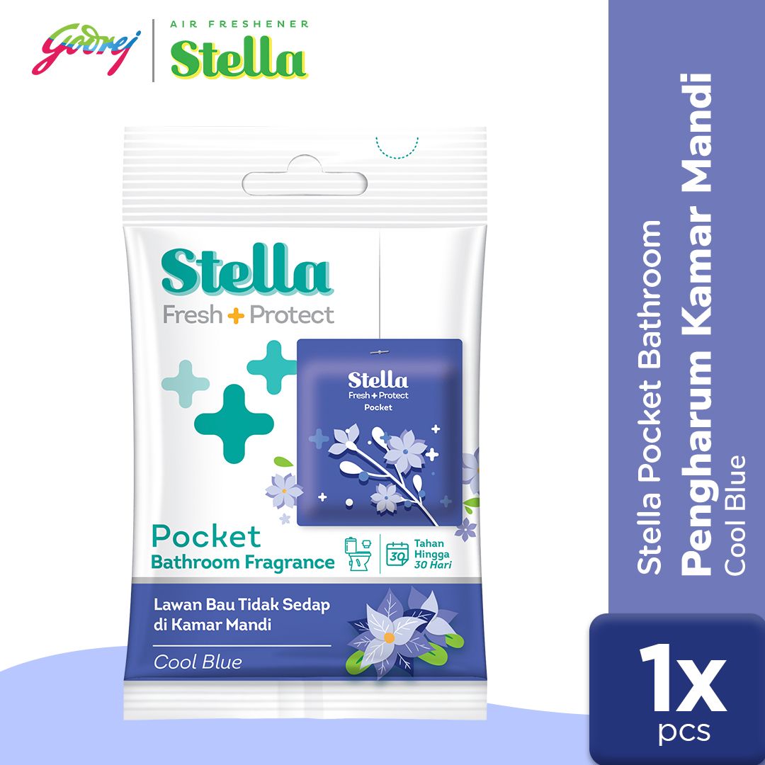 Stella Pocket Bathroom Cool Blue 10 gr - Pengharum Kamar Mandi - 1