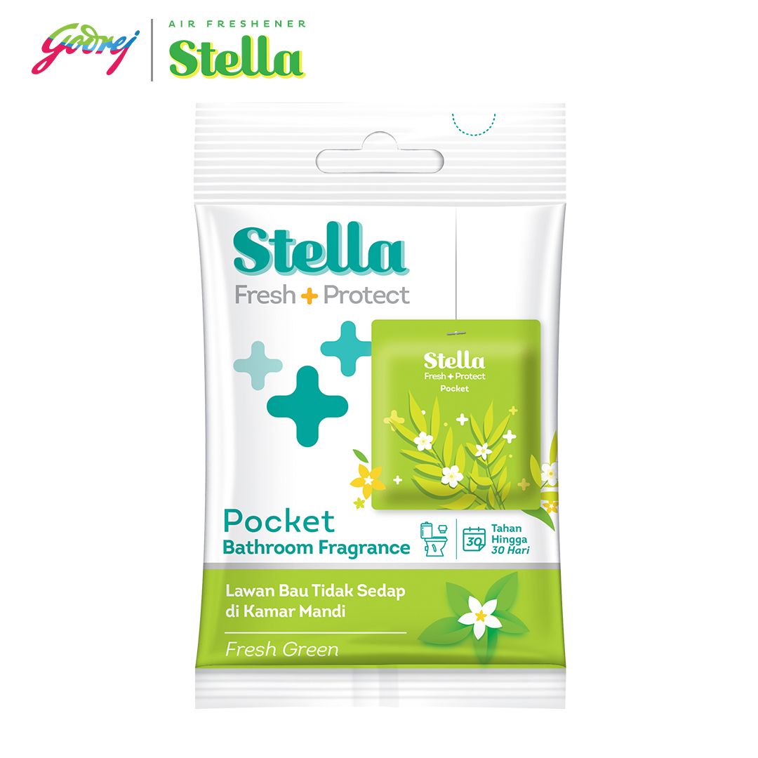 Stella Pocket Bathroom Fresh Green 10 gr - Pengharum Kamar Mandi - 2