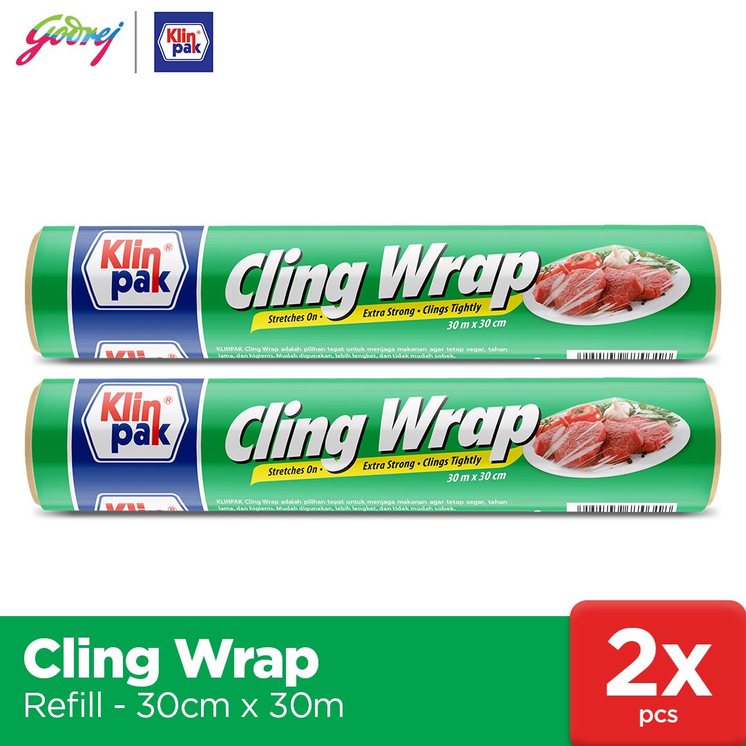 Klinpak Cling Wrap Refill Reguler - Pembungkus Makanan dan Buah X2 - 1