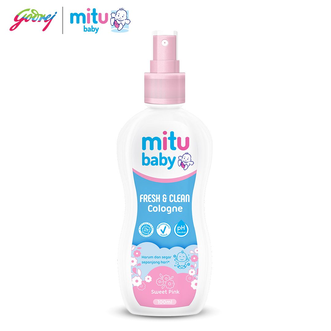 Mitu Baby Cologne Sweet Pink Spray 100ml - Parfum Bayi X2 - 2