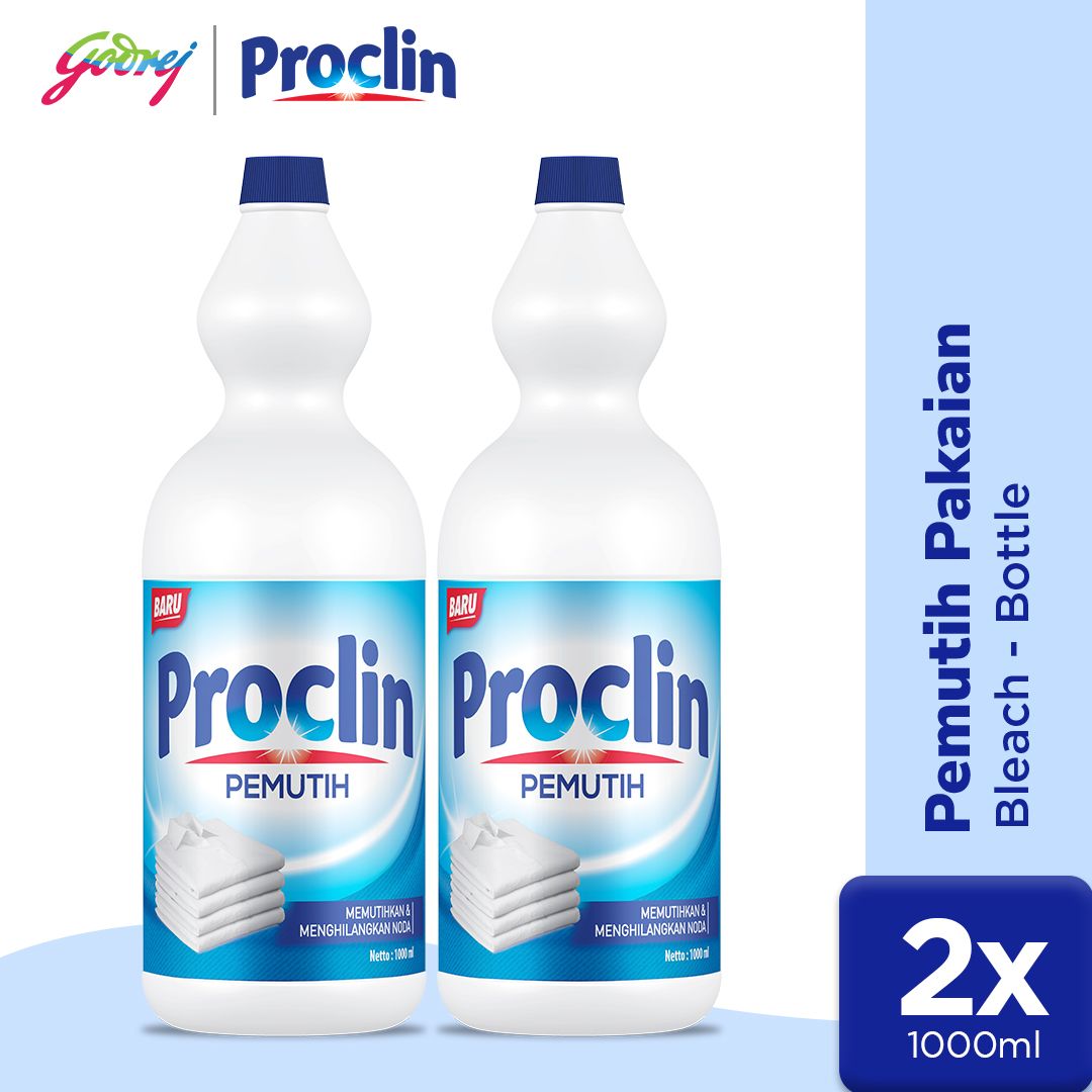 Proclin Bottle 1000ml - Pemutih Pakaian x2 - 1
