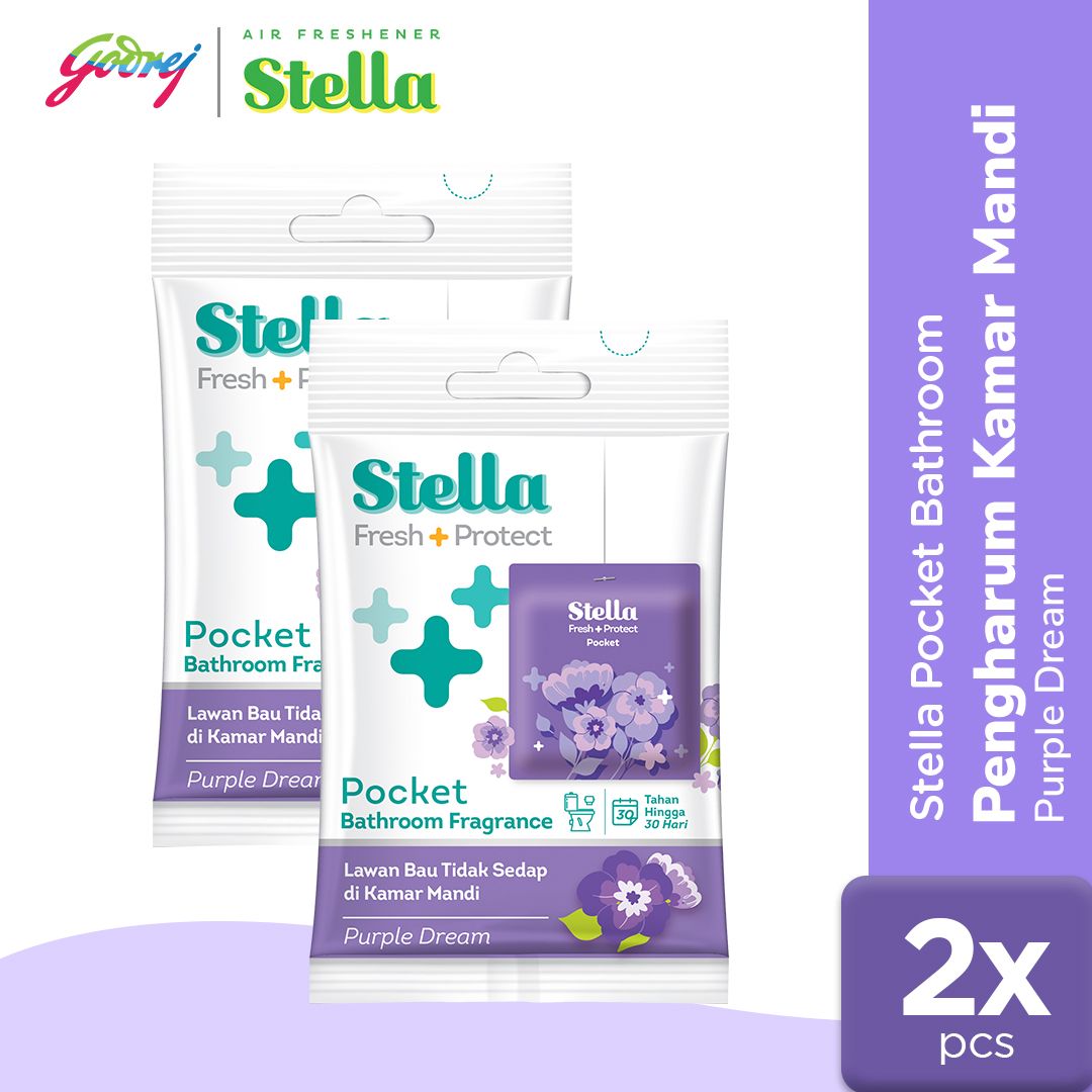 Stella Pocket Bathroom Purple Dream 10 gr - Pengharum Kamar Mandi x2 - 1