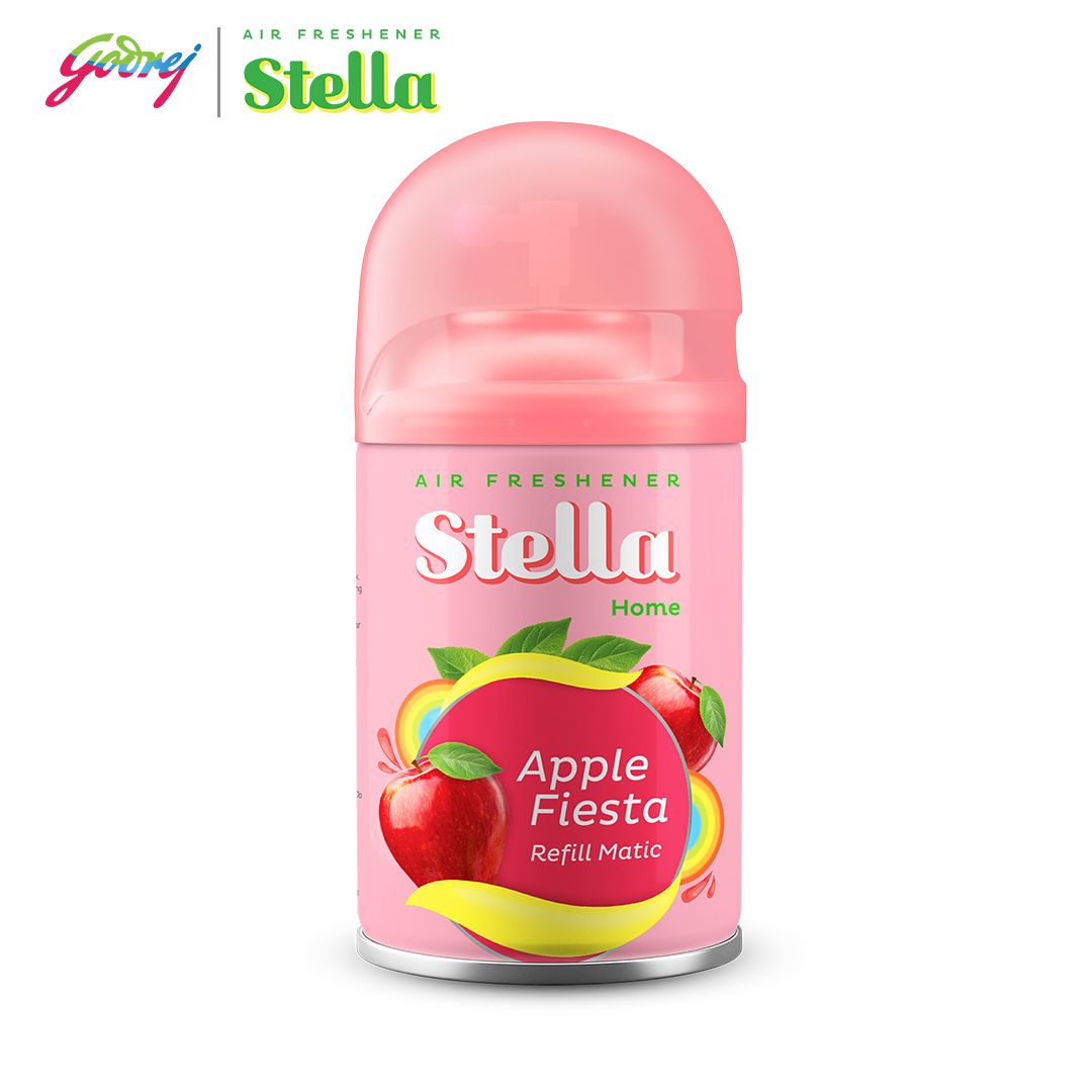 Stella Matic Refill Apple Fiesta 2x225ml Multipack - Refill Pengharum Ruangan Otomatis x2 - 3