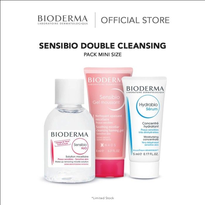 Bioderma Sensibio Double Cleansing Pack Mini Size - 1