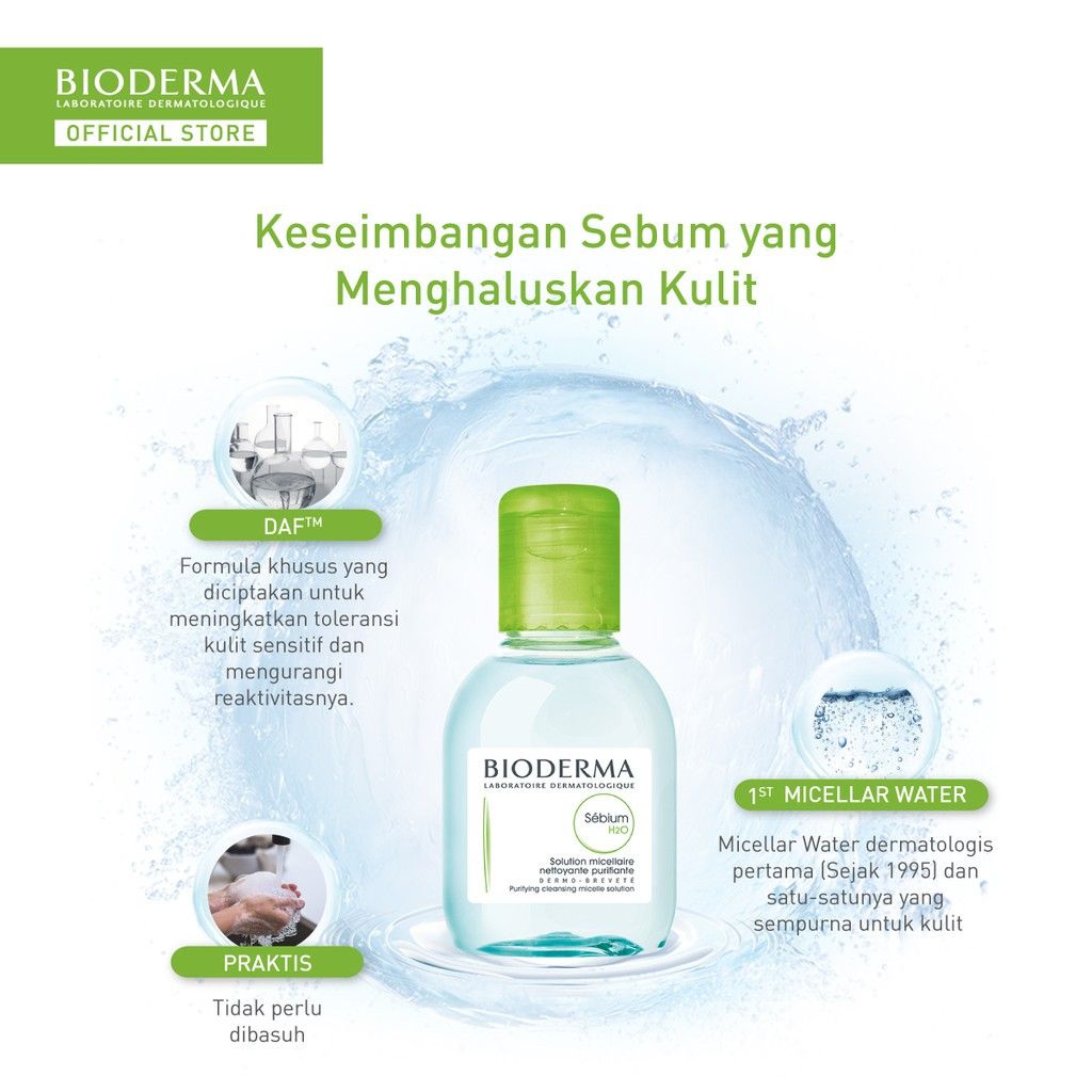 Bioderma Sebium Acne Treatment Double Cleansing Pack Mini Size - 2