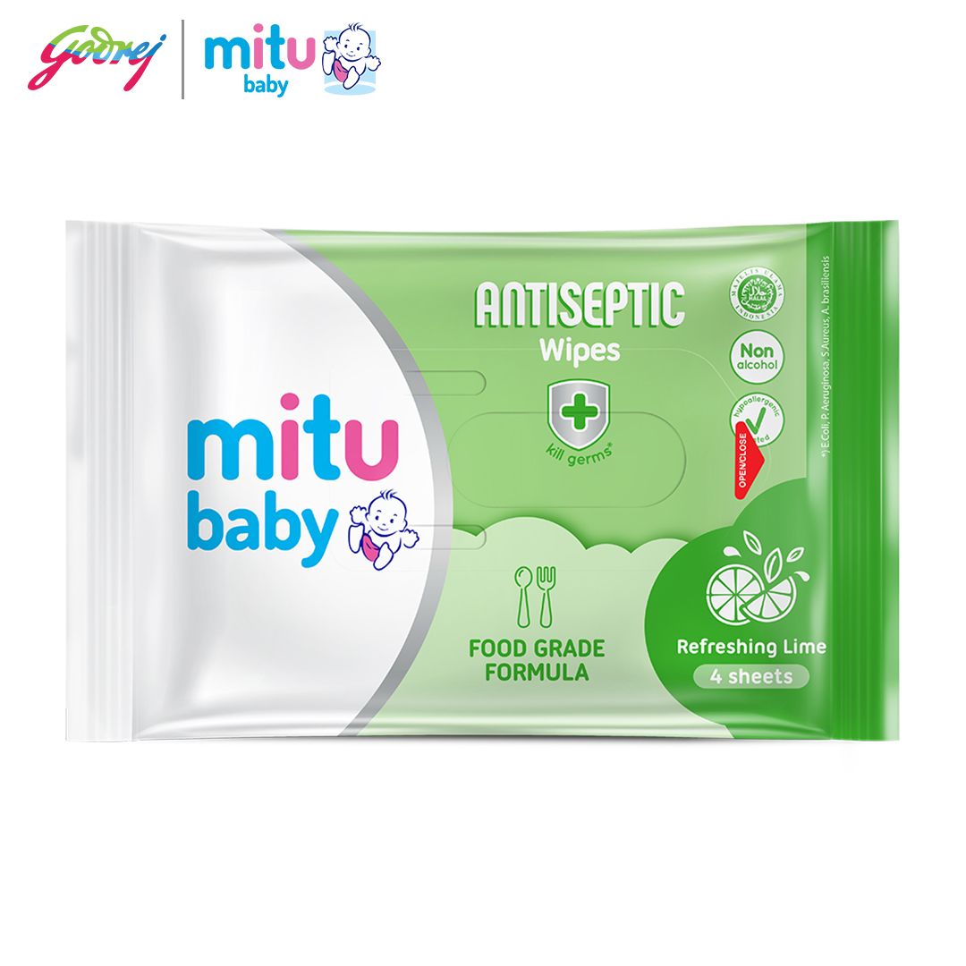 Mitu Baby Tissue Antiseptic Refreshing - 4s - Tisu Basah Bayi - 2