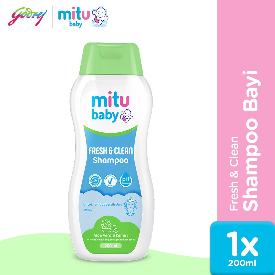 Mitu Baby Shampoo Bottle 200ml - Sampo Bayi - 1