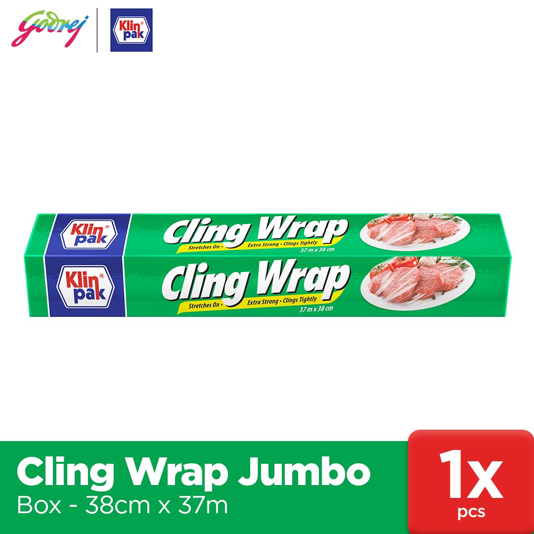 Klinpak Cling Wrap Jumbo 37mX38cm - Pembungkus Makanan - 1