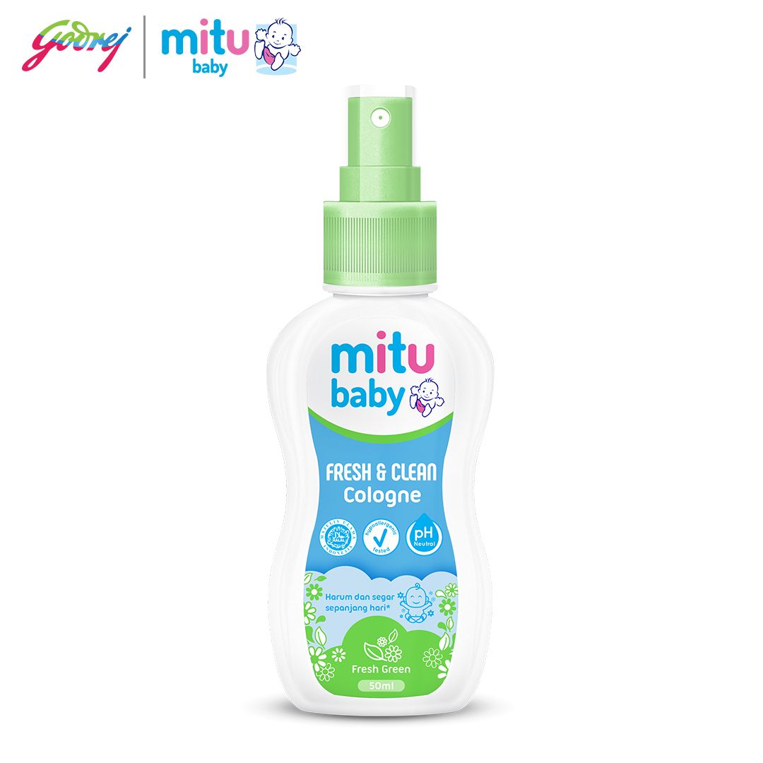 Mitu Baby Cologne Fresh Green Spray 50ml - Parfum Bayi x3 - 2