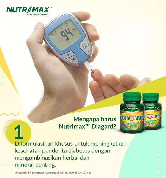 Nutrimax Diagard untuk Gula Darah Diabetes Kencing Manis Insulin Pankreas Antioksidan Anti Mikroba - 3