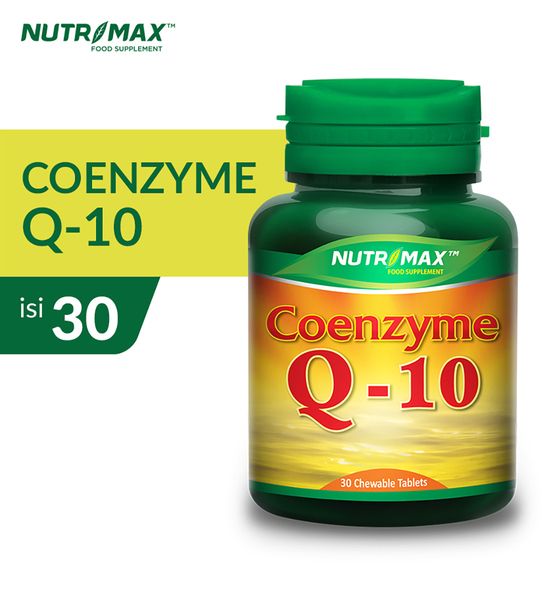 Nutrimax Coenzyme Q-10 30 Tablet Kunyah Mengoptimalkan Pembentukan Energi - 1