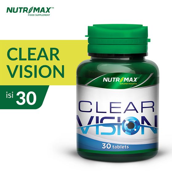 Nutrimax Clear Vision Vitamin Mata Minus Obat Glukoma Infeksi Rabun Senja Katarak Antiseptik - 1