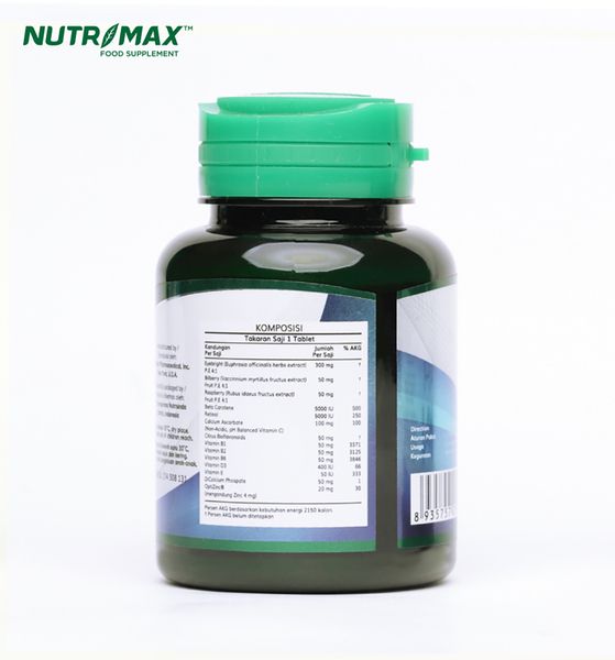 Nutrimax Clear Vision Vitamin Mata Minus Obat Glukoma Infeksi Rabun Senja Katarak Antiseptik - 2