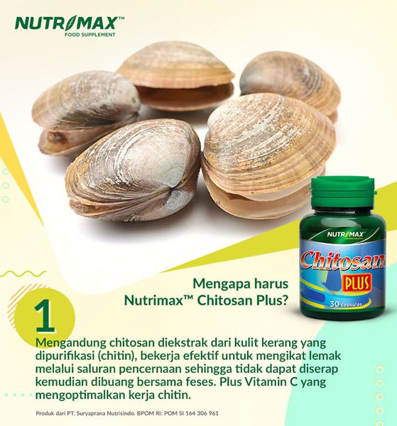 Nutrimax Chitosan Plus 30 Naturecaps Membantu Mengurangi Berat Badan dan Mengurangi Nafsu Makan - 4