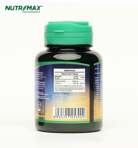 Nutrimax Chitosan Plus 30 Naturecaps Membantu Mengurangi Berat Badan dan Mengurangi Nafsu Makan - 3