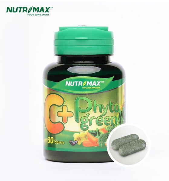 Nutrimax C+ Plus with Phytogreen 30 Tablet Imunitas Daya Tahan Kekebalan Tubuh Kesehatan Kulit Vit C - 2