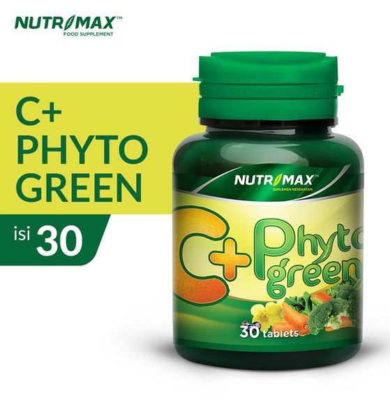 Nutrimax C+ Plus with Phytogreen 30 Tablet Imunitas Daya Tahan Kekebalan Tubuh Kesehatan Kulit Vit C - 1