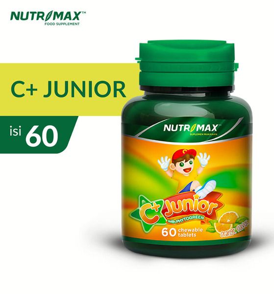 Nutrimax C+ Plus Junior 60 Tablet Kunyah Daya Tahan Tubuh Anak Antioksidan - 1