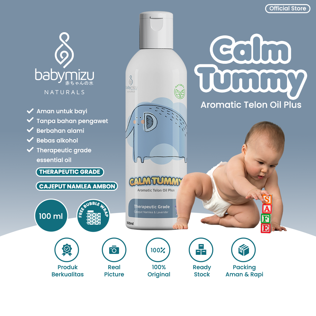 BABYMIZU Calm Tummy - Minyak Telon Natural No Synthetic Fragrance 100 ml - 1