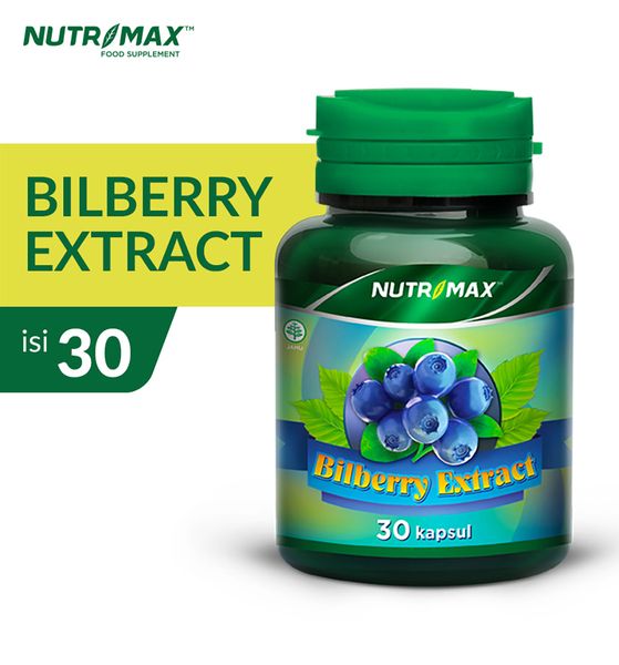 Nutrimax Bilberry Extract Anti Oksidan Iritasi Infksi Gatal Glaukoma Katarak Rabun Senja Mata - 1