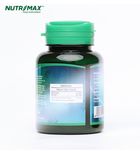 Nutrimax Bilberry Extract Anti Oksidan Iritasi Infksi Gatal Glaukoma Katarak Rabun Senja Mata - 2